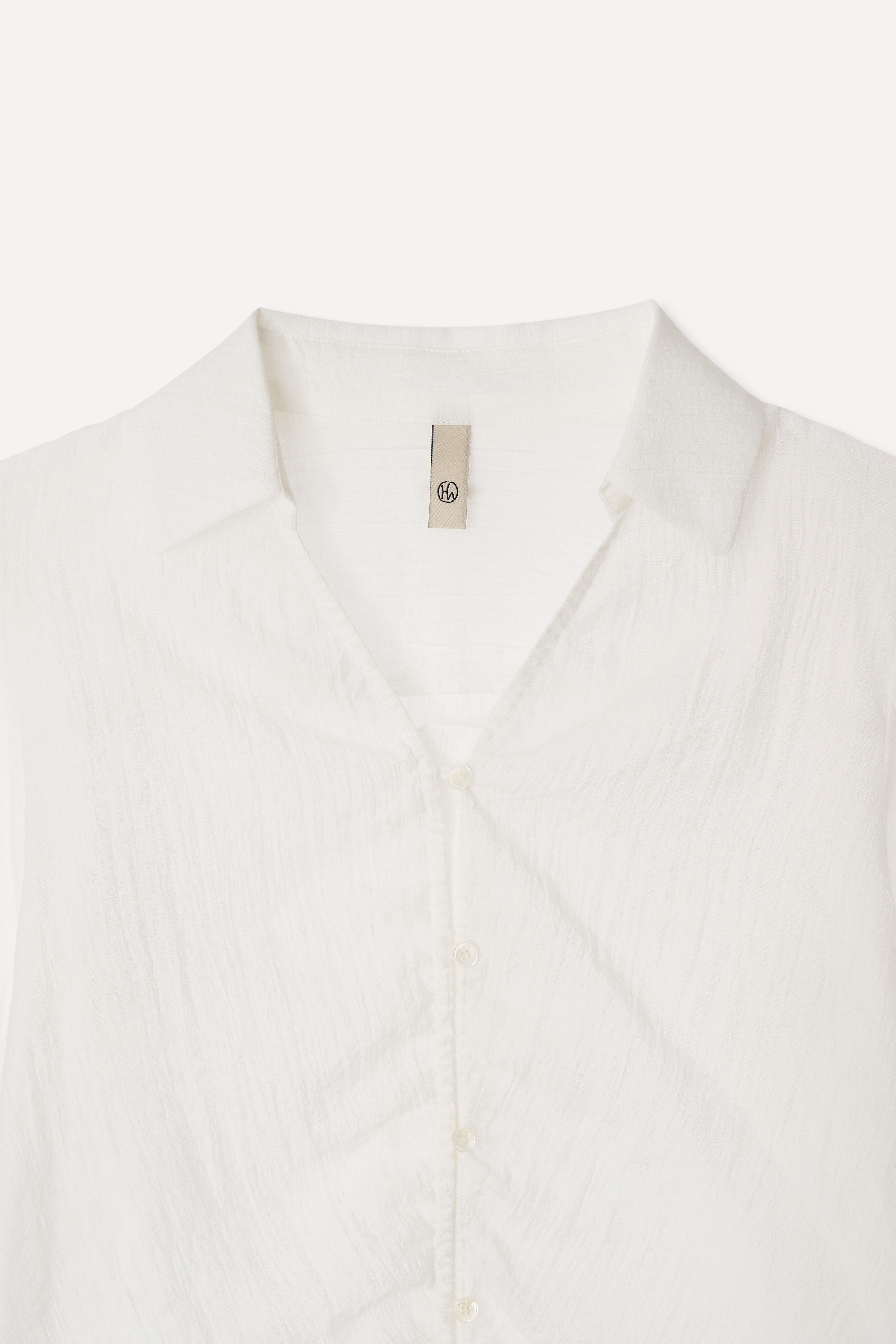 新品 HOWUS ブラウス ADD SHEER BLOUSE IVORY dium. | 【Sheer Washer 